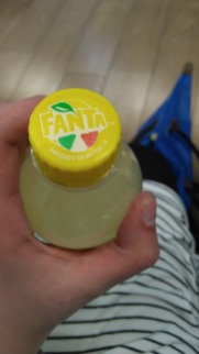 Fanta with a cool logo on the cap